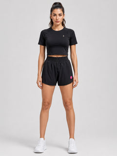 Eclipse Black Drift Running Shorts
