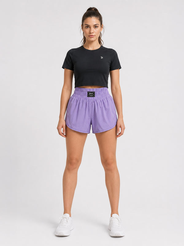 Being Pretty Lavender Running Shorts