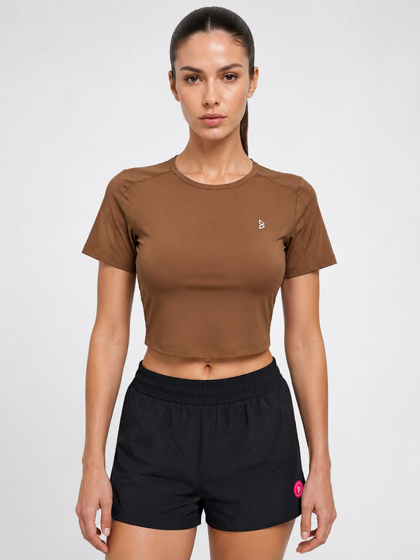 Toffee Velocity Crop Top