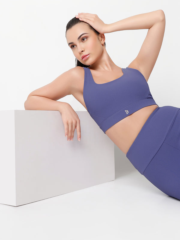 OceanRib Blue Sports Bra