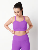 LilacRib Motion Sports Bra