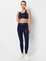 Midnight Navy Gloss Leggings