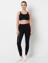 PowerGloss Black Sports Bra