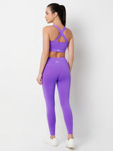 VioletFlow Cross Back Sports Bra