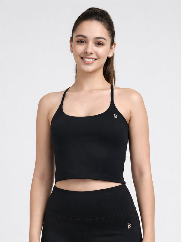 Noir Buttersoft Contour Crop Top