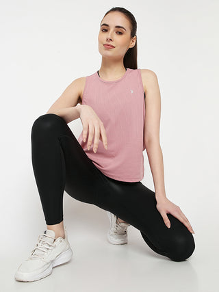 Blush Pink Overlapping Tank