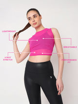 Hot Pink Tie-up Tank