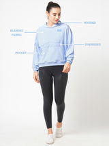 Just Glow With The Flow Blue Hoodie BODD ACTIVE