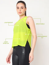 Neon Overlapping Mesh Tank