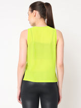 Neon Overlapping Mesh Tank