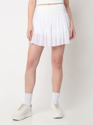 Match Point White Skort
