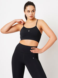 Core Black Performance Sports Bra