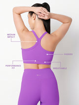 LilacRib Motion Sports Bra