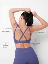 OceanRib Blue Sports Bra