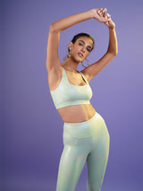 Minty Mint Holo Sports Bra BODD ACTIVE