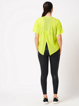 Neon Tie Up Mesh Tee BODD ACTIVE