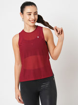 Aurora Red Overlapping Tank BODD ACTIVE