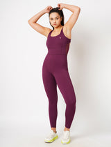 Functional Wine Mesh Bodysuit BODD ACTIVE