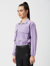 Being Pretty Lavender Cropped Jacket