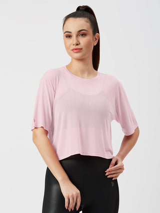 A Summer To Remember Pink Mesh Tee