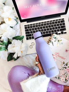 Don't Be Basic - Lavender Stainless Steel Bottle
