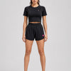 Eclipse Black Drift Running Shorts