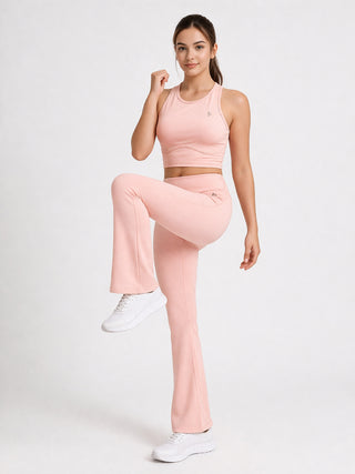 Peach Buttersoft Contour Flared Pants
