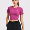 Pink Glow Velocity Crop Top