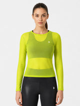 Neon Mesh Long Sleeve Tee