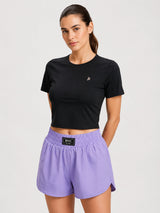 Eclipse Black Velocity Crop Top