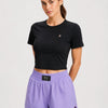 Eclipse Black Velocity Crop Top