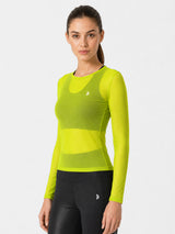 Neon Mesh Long Sleeve Tee