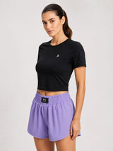 Eclipse Black Velocity Crop Top
