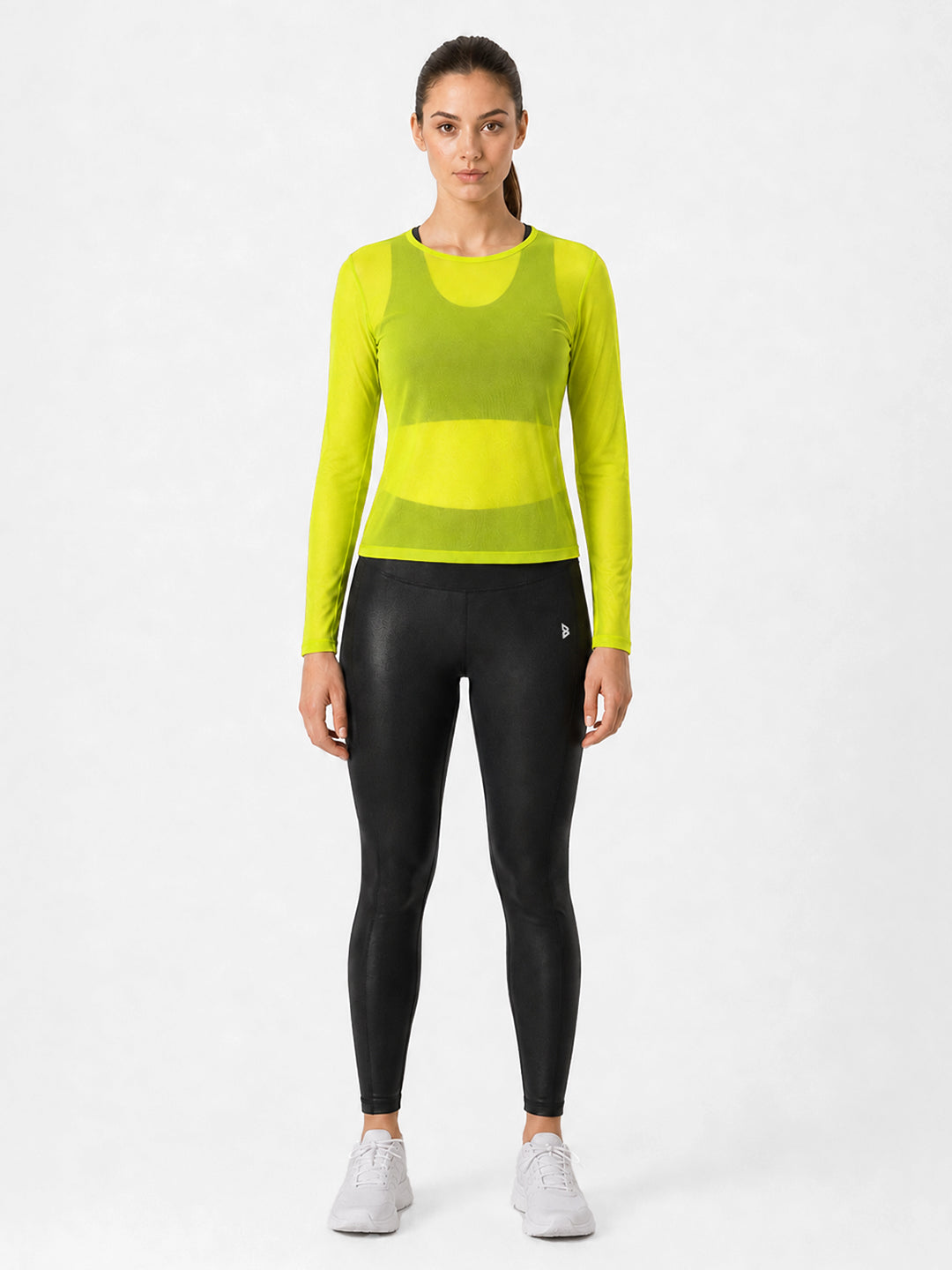 Neon Mesh Long Sleeve Tee