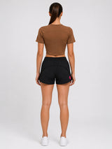 Toffee Velocity Crop Top