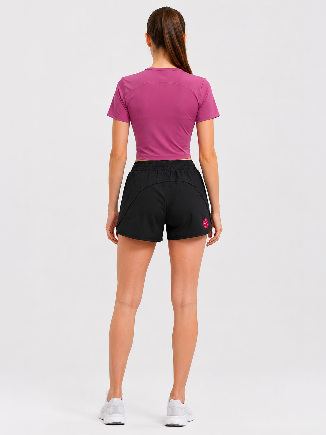 Pink Glow Velocity Crop Top