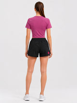 Pink Glow Velocity Crop Top