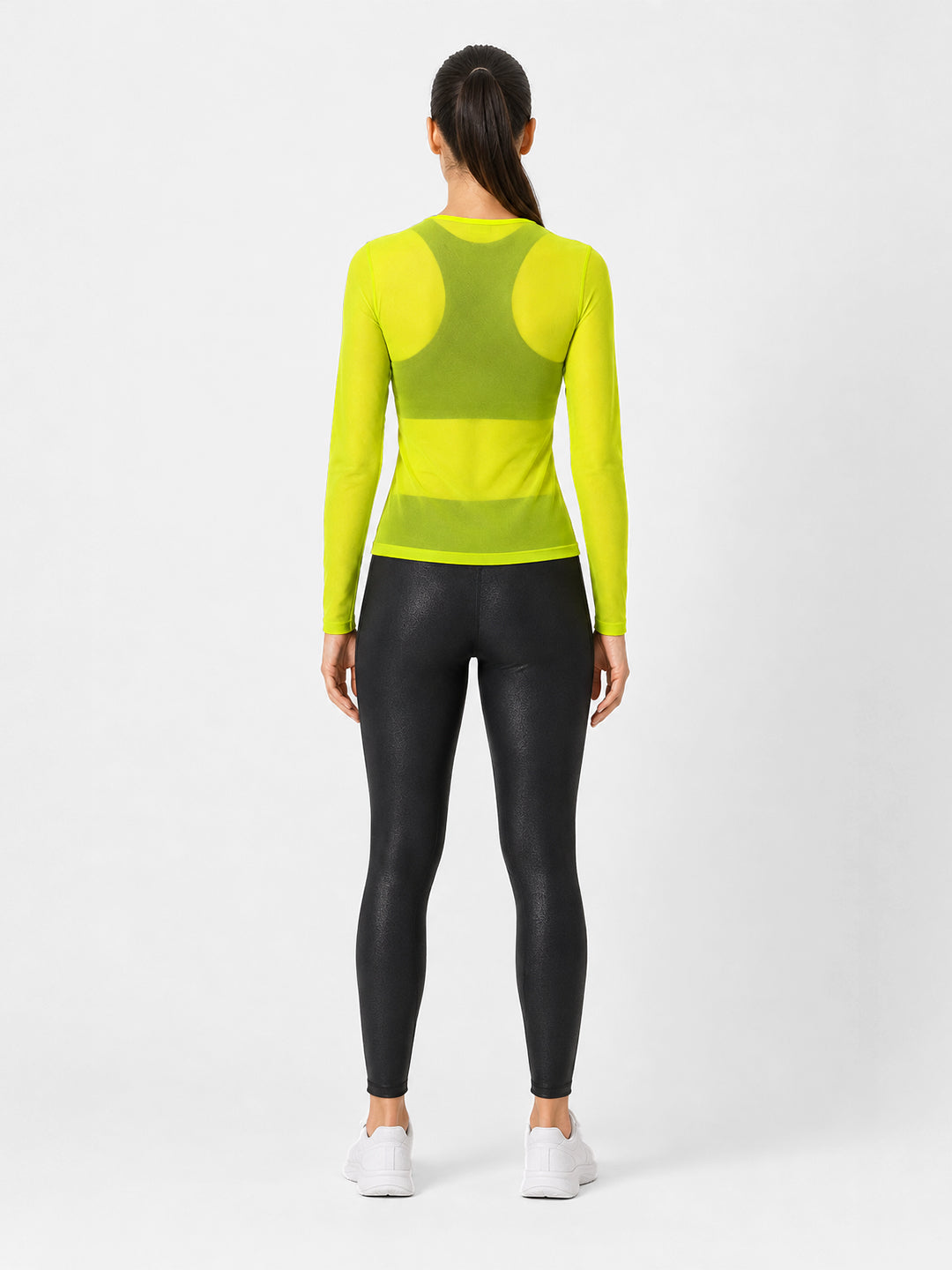Neon Mesh Long Sleeve Tee