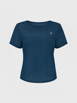 Crystal Teal Overlapping Mesh Tee