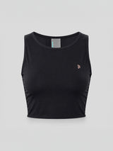 Eclipse Black Rouched Top
