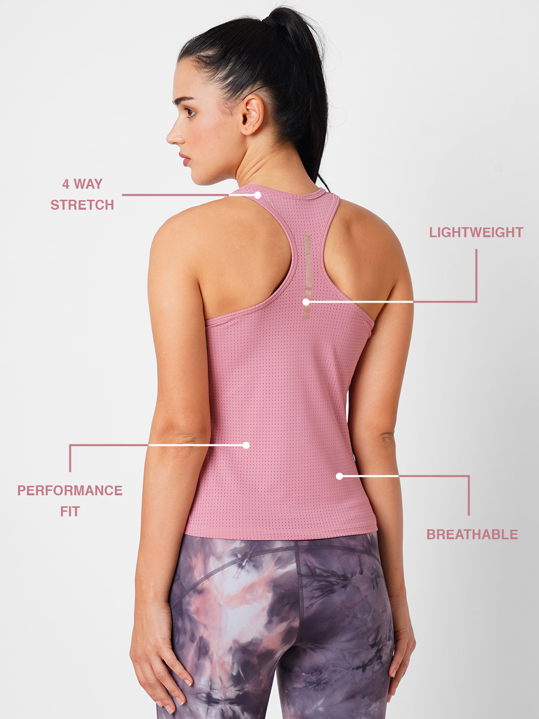Sweet Pink Racerback Tank BODD ACTIVE