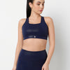 Midnight Navy Gloss Sports Bra