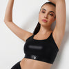 PowerGloss Black Sports Bra