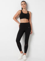 LunaMotion Black Cross Back Sports Bra
