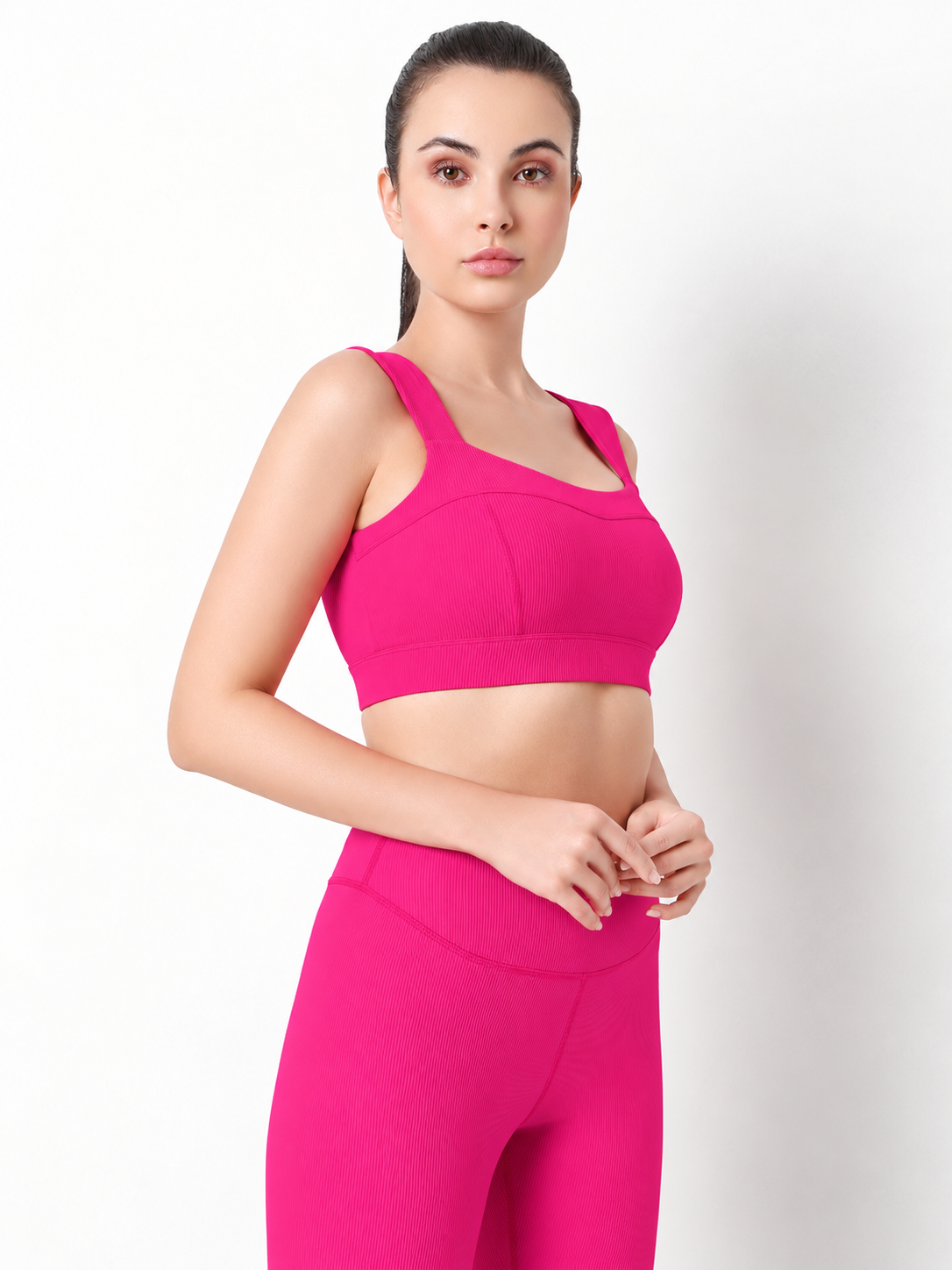 PilatesPro PinkRib Sports Bra