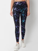 Celestial Marble Metallic Leggings