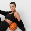 LunaMotion Black Cross Back Sports Bra