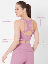 Very Purple All Movement Crop Top BODD ACTIVE