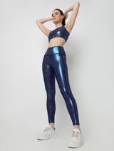 New Era Blue Gloss Leggings