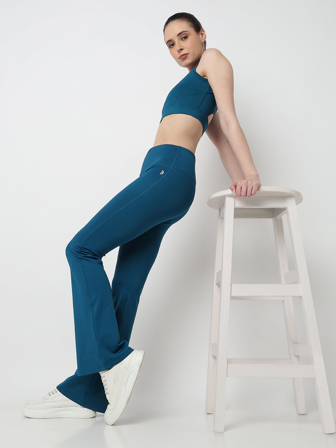 Momentum Shift Teal Flared Pants